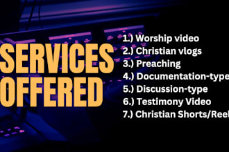 do christian video editing