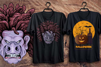 do vector design and typography design for your t shirt
