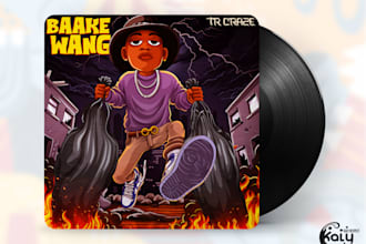 design illustrative album or single cover art