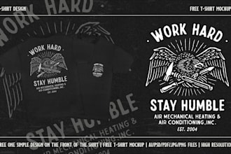 design a vintage badge tshirt merchandise for your brand
