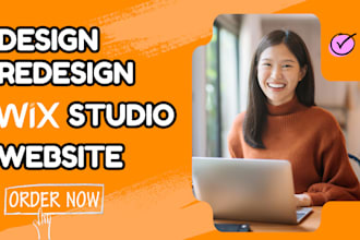 design and redesign an interactive wix studio website