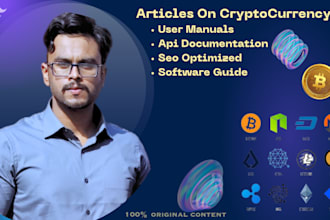 write pro articles on crypto, nfts, bitcoins and blockchain