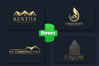 design real estate, construction, logo quickly for you