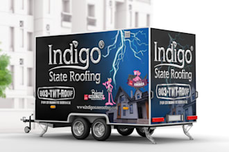 do eye catching unique wrap design for your trailer