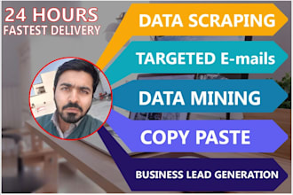do website scraping, data entry, web research, and data mining