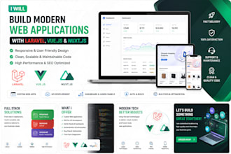 develop, fix bugs and upgrade your vue, php, laravel websites