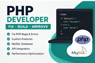 fix PHP website bugs and develop custom features