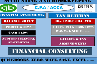 do accounting and bookkeeping, financial statements, and tax