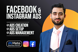 set up facebook and instagram ads campaign for your business