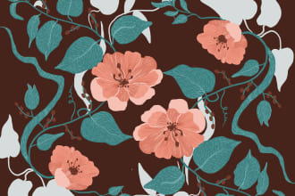 make botanical seamless pattern for your bussines