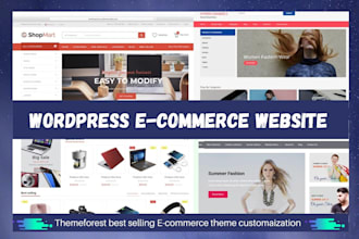 create and customize wordpress ecommerce website using ocean wp, elementor pro