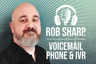 record a voicemail, phone and IVR voice over narration