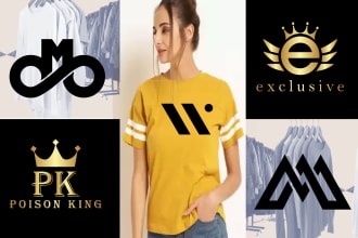 do unique luxury clothing fashion signature and crown logo