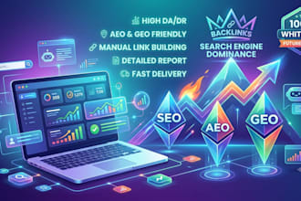 do high authority manual SEO backlinks with aeo and GEO optimization