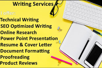 do research work and write for you