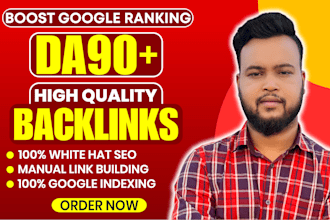 create da 90 plus high quality SEO backlinks high da authority link building
