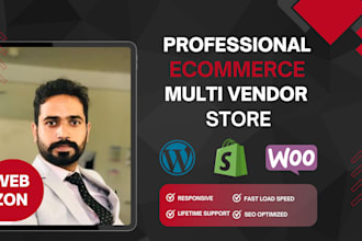 design responsive wordpress ecommerce woocommerce multivendor website