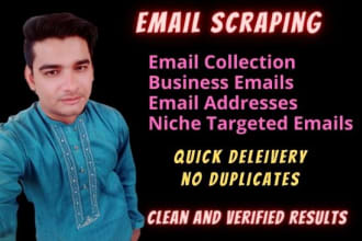 scrape email addresses, collect niche targeted email list for your business