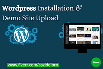 install wordpress theme,setup theme and demo site upload