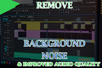do audio clean up, remove the background noise