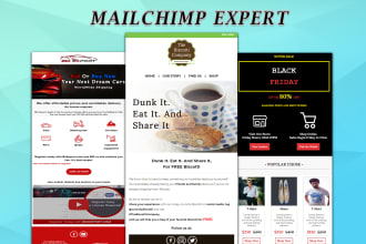 design mailchimp email template, mailchimp email marketing, newsletter