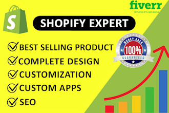 setup shopify store or shopify website design