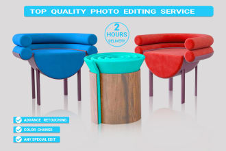 do product photo editing and product photo retouching