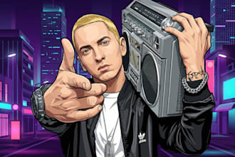 create your photo into awesome cartoon only 24 hours to done