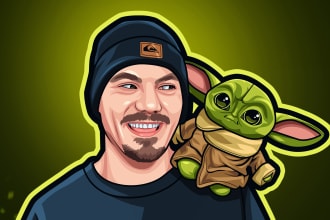 create your photo into awesome cartoon only 24 hours to done