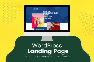 build one page wordpress website landing page with elementor