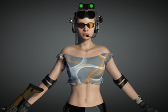 design custom  3d realistic characters for animation, game, unity and ue5
