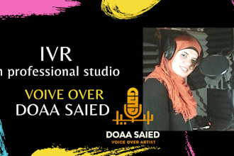 record arabic IVR in professional studio