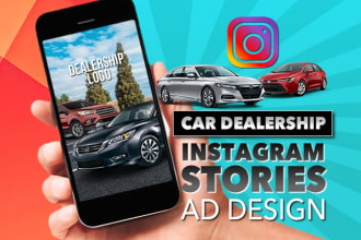 design custom automotive car dealer instagram story design social media graphics