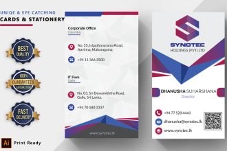 create stunning and professional business card design