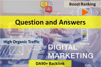 post question and answers to build organic traffic