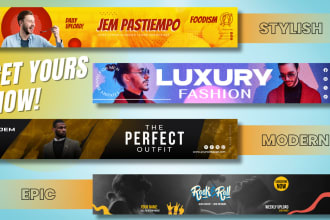 design youtube cover, channel art, video thumbnail