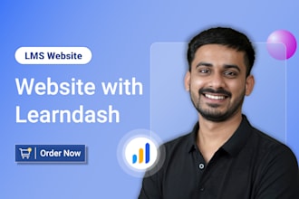 design wordpress lms website with learndash lms