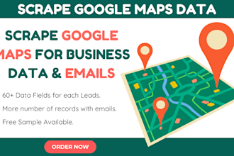 scrape google maps business data with emails