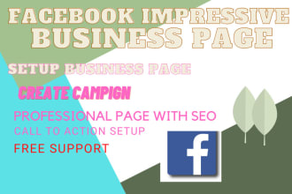 create impressive facebook business page  setup manage optimize