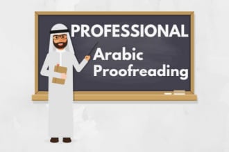 proofread, edit and polish your arabic content