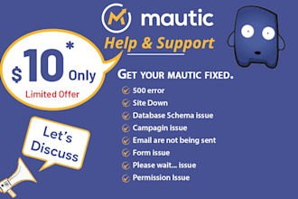 fix your one mautic issue in this order