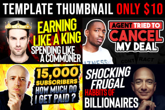 design youtube thumbnail template in 24 hours