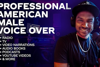 record a professional american male voice over