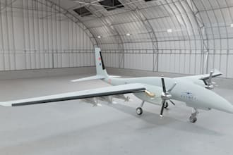 create and render aircraft models in blender