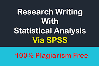 conduct statistical data analysis of research work