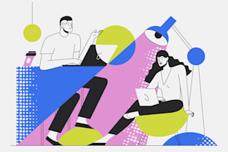 create flat vector illustration for your website, blog, app