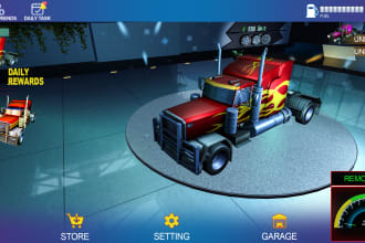 design game UI and provide 3d renders in unity