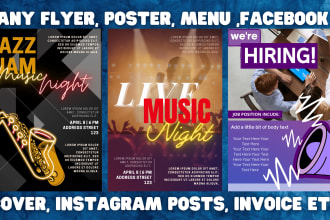 design flyer, brochure, leaflet, business or any other cards