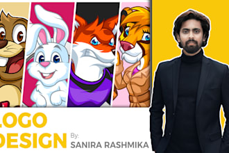 design a professional character, mascot, animal cartoon logo