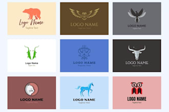 create your modern minimalist logo design and flat log design